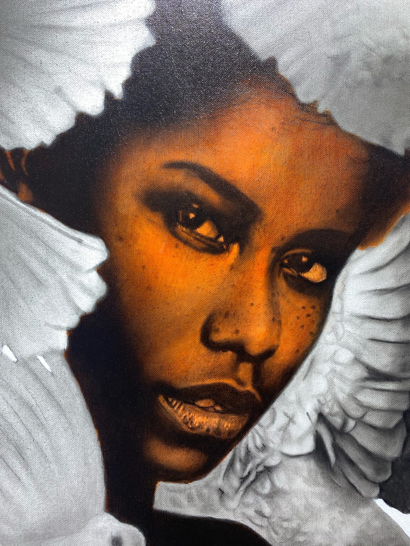 The girl in the feather canyons by Ritchelly Oliveira, view 2
