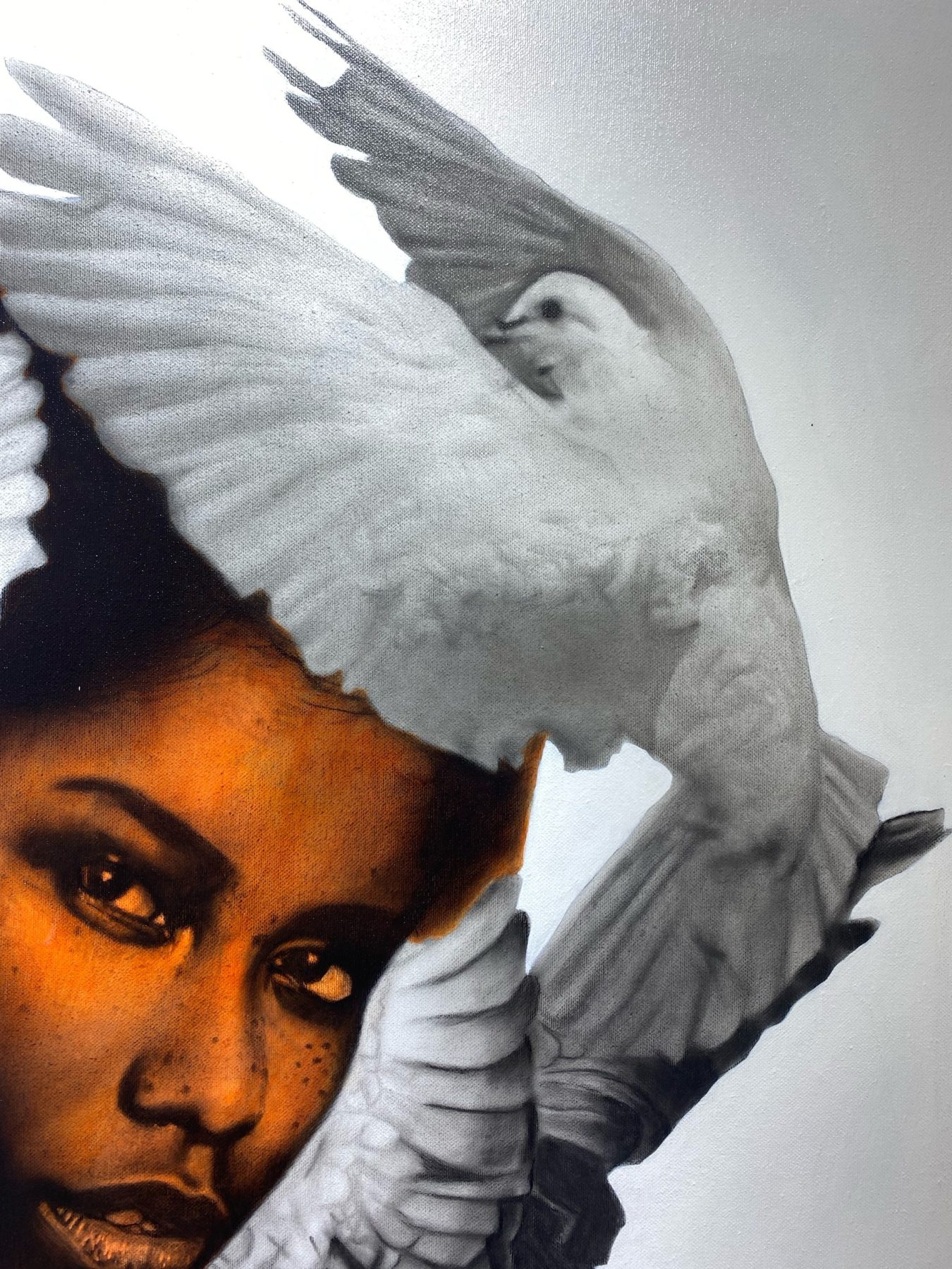 The girl in the feather canyons by Ritchelly Oliveira, view 6