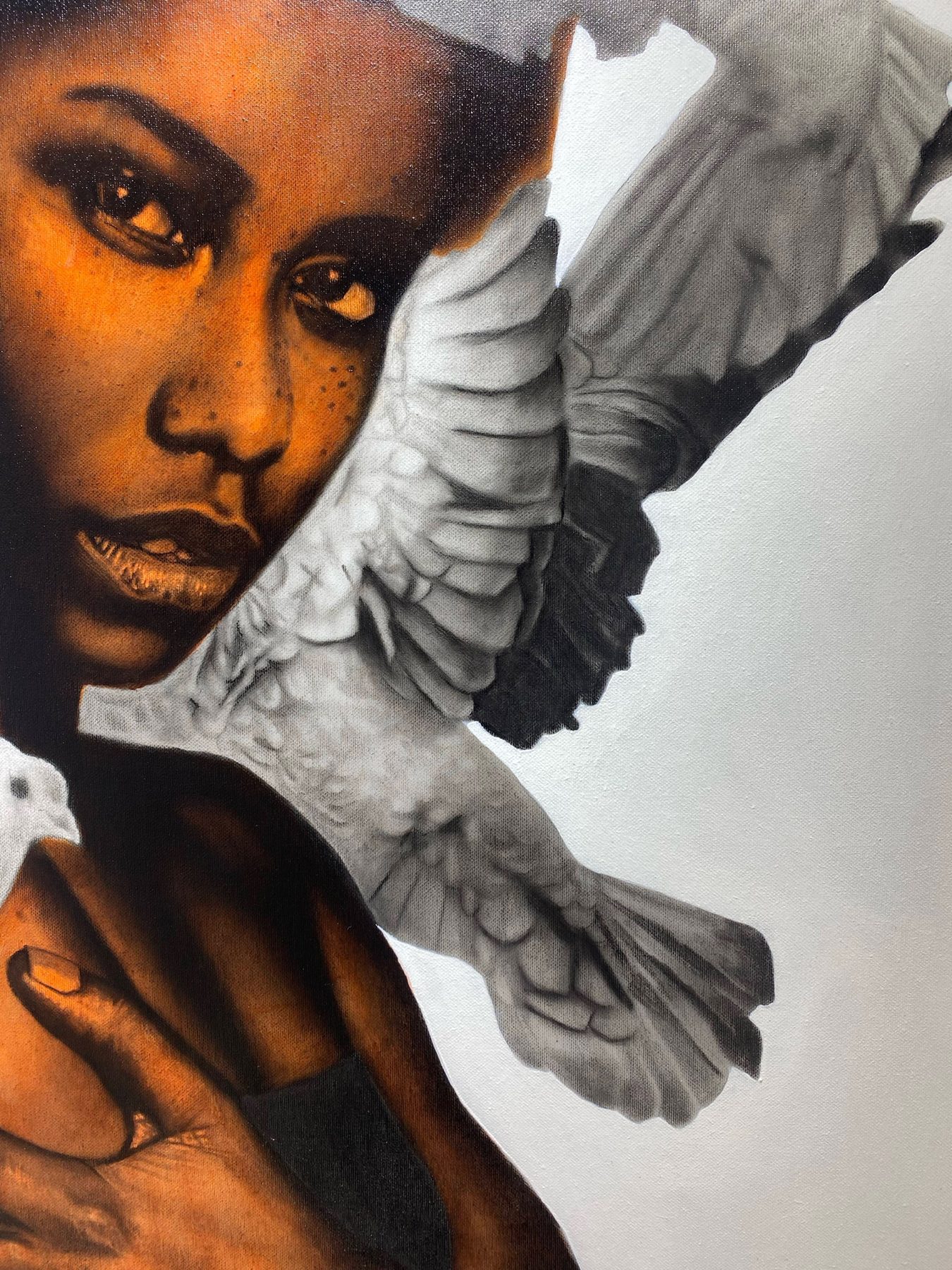 The girl in the feather canyons by Ritchelly Oliveira, view 5